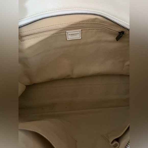 BURBERRY 💐 Roomy Leather Shoulder Hand bag Nova check trim - Picture 5 of 12